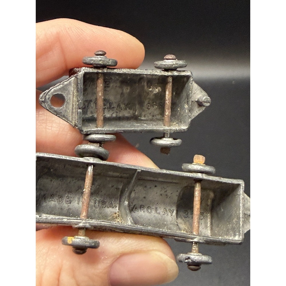 Barclay Train/Locomotive/Toy Miniature Unbranded/Metal Train/Pewter/NYCRR 6 Pcs - Picture 6 of 16